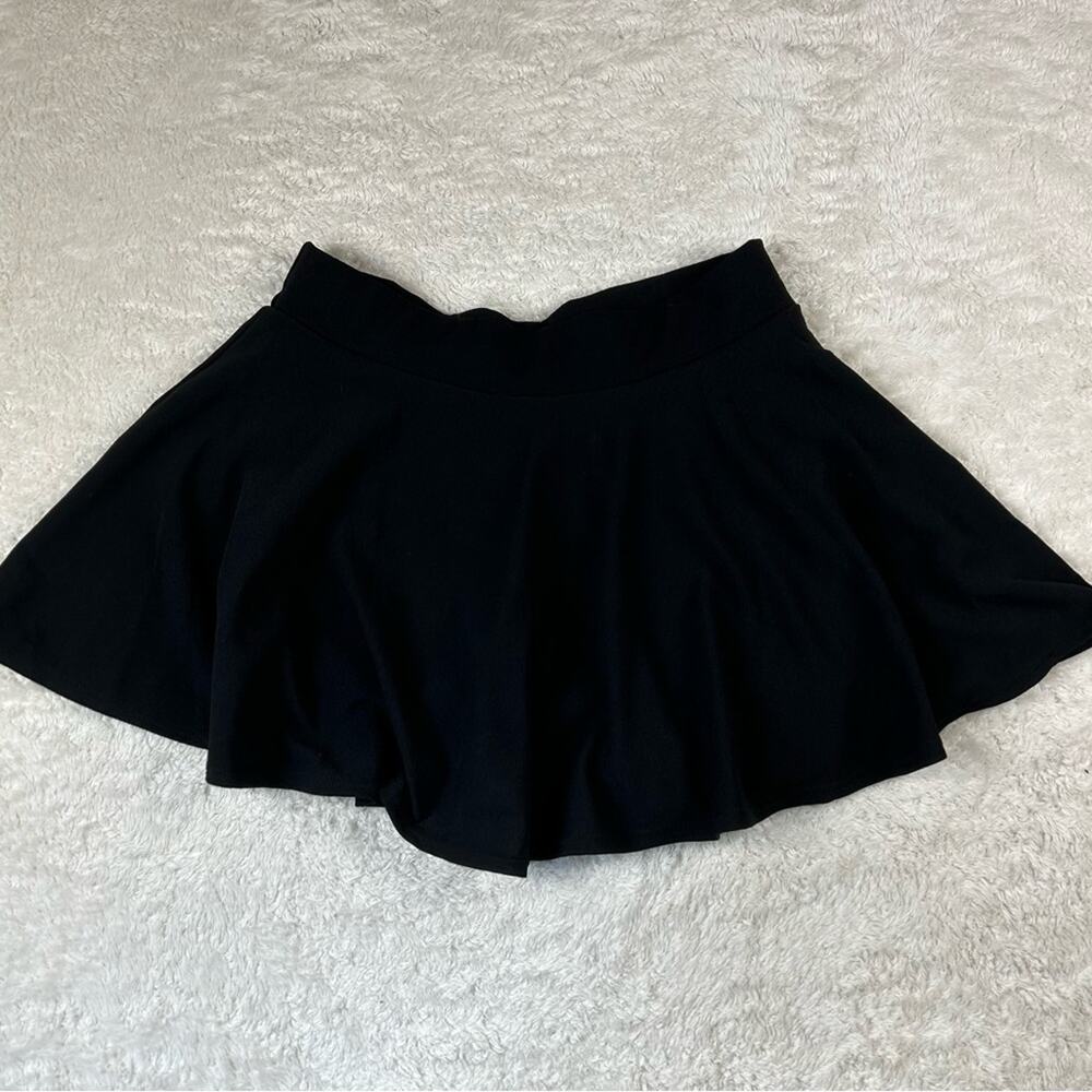 DJT black fit‎ and flare skort skirt, size 4x